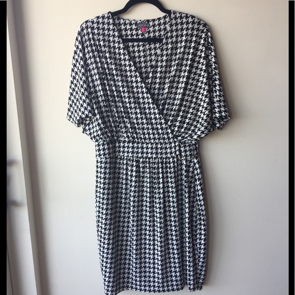Vince Camuto Dresses & Skirts - Vince Camuto Houndstooth Dress (Black and White)